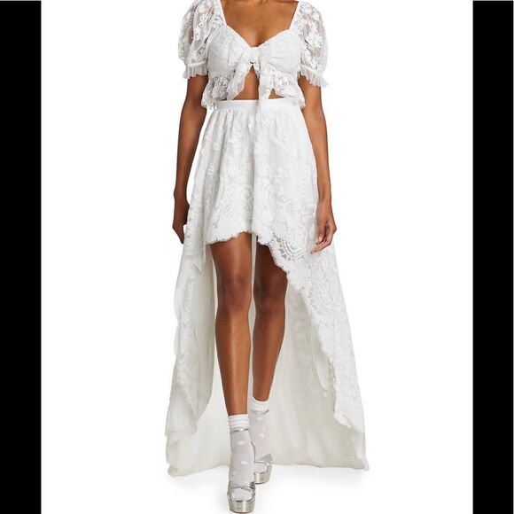 LoveShackFancy Lace Shirt Size 4 - Picture 4 of 16